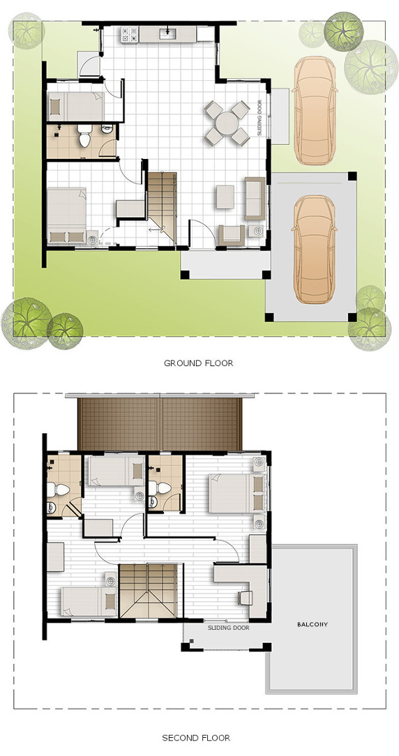 Freya Floor Plan House and Lot in Trece Martires