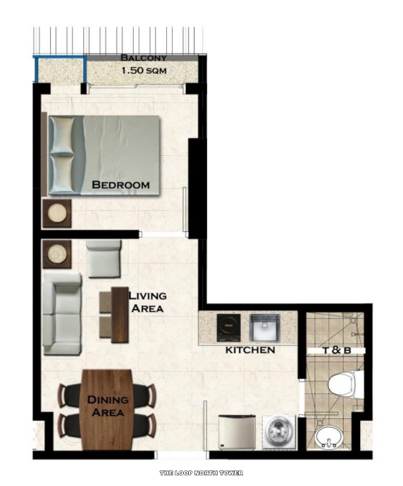 The Loop North Tower Condo Unit Floor Plan The Loop North Tower